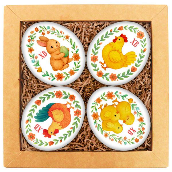 Набор печенья "Яйца. Красочный орнамент" 
