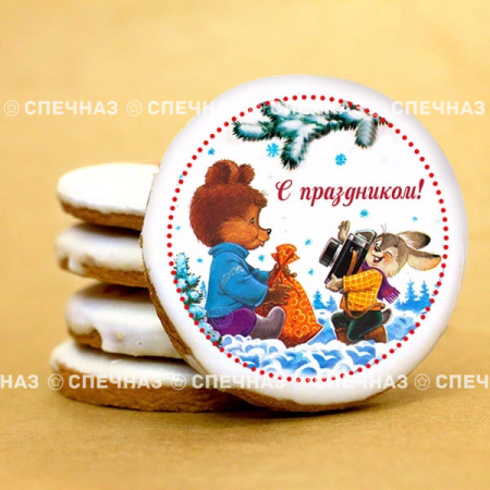 Печенье сувенирное "Мишка и заяц"