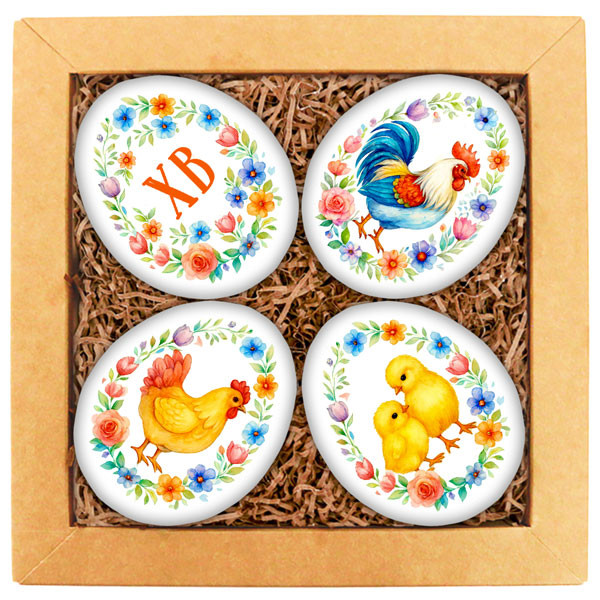 Набор печенья "Яйца. Красочный орнамент" 2 