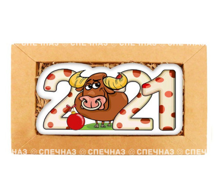 Набор печенья "Бык 2021"