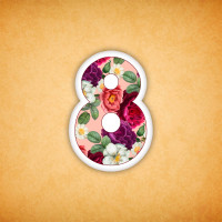 Печенье подарочное "8" 2