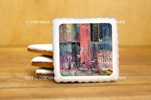 Кусайд - печенье сувенирное 6 см Картина 001