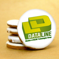 Набор печенья с логотипом"DATALINE" 4 см 