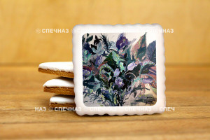 Кусайд - печенье сувенирное 6 см Картина 002