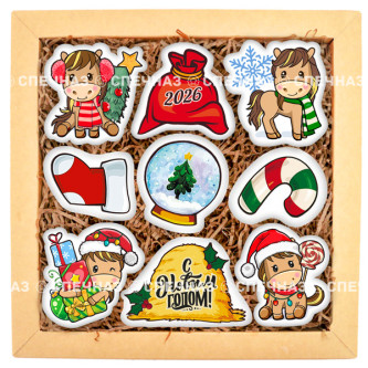 Набор печенья "Четыре коня и пуд сена!"