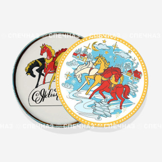 Печенье в жестяной коробке «Тройка Лошадей» 5