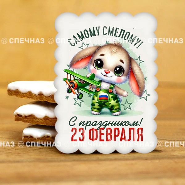 Печенье сувенирное "Самому смелому" 2