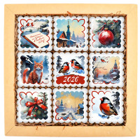 Набор печенья "Поздравление 2026" 9шт