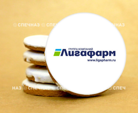 Печенье с логотипом "Лигафарм"