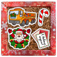 Набор печенья "Веселый дед Мороз"