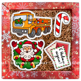 Набор печенья "Веселый дед Мороз"