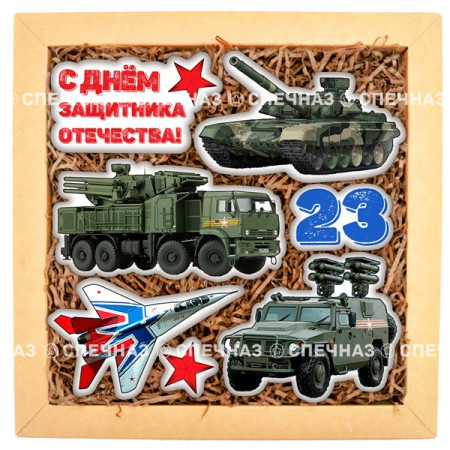 Набор печенья "Военная техника 10"