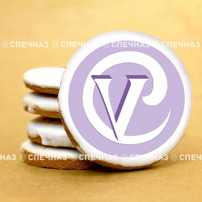 Печенье с логотипом ВМК 6 см  
