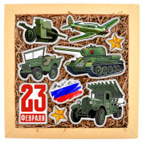 Набор печенья "Военная техника 8"