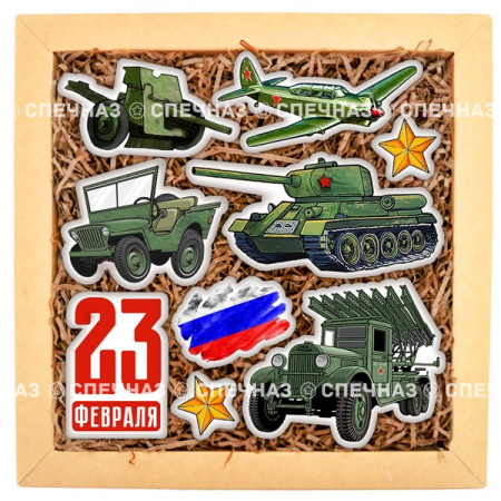 Набор печенья "Военная техника 8"