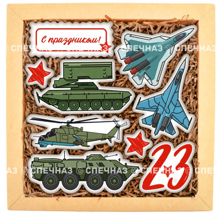 Набор печенья "Военная техника 9"