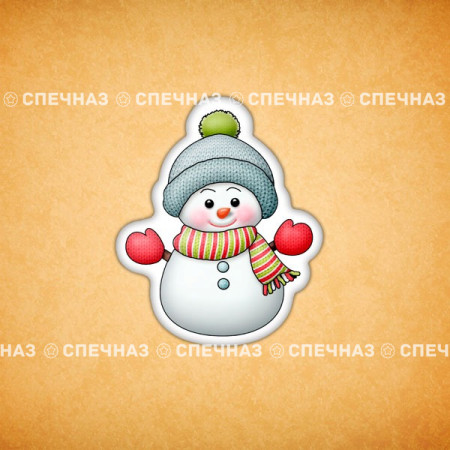 Печенье индивидуальное "Снеговичок 1"