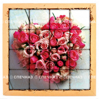 Набор печенья "Сердце из роз"