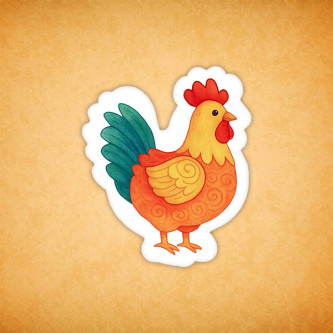 Печенье сувенирное "Курочка пасхальная"