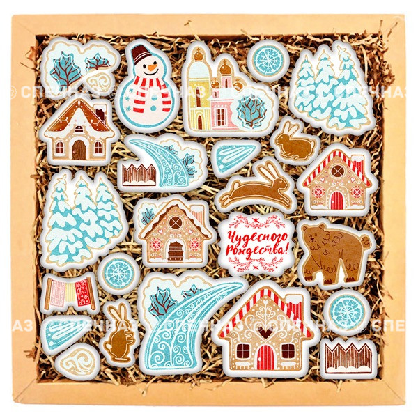 Набор печенья &quot;Чудесного Рождества&quot; 2 