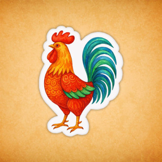 Печенье сувенирное "Петушок пасхальный" 2