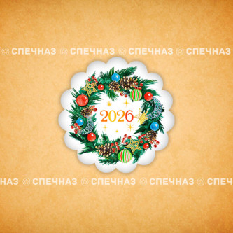 Печенье сувенирное "Новогодний венок 2026" 2