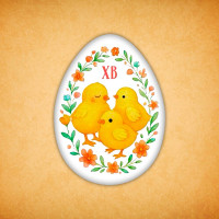 Печенье сувенирное "Яйцо пасхальное 9"