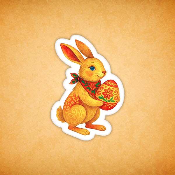 Печенье сувенирное "Кролик пасхальный" 2 