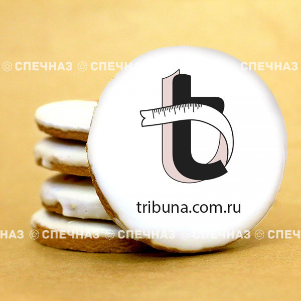 Печенье брендированное &quot; Tribuna&quot; 4см 