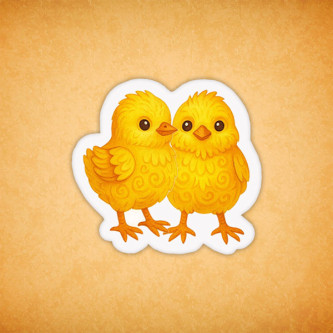 Печенье сувенирное "Пасхальные цыплята"