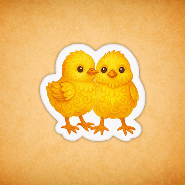 Печенье сувенирное "Пасхальные цыплята" 