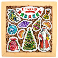 Набор печенья "С новым годом. Ретро"