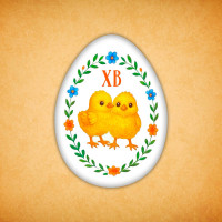 Печенье сувенирное "Яйцо пасхальное 15"