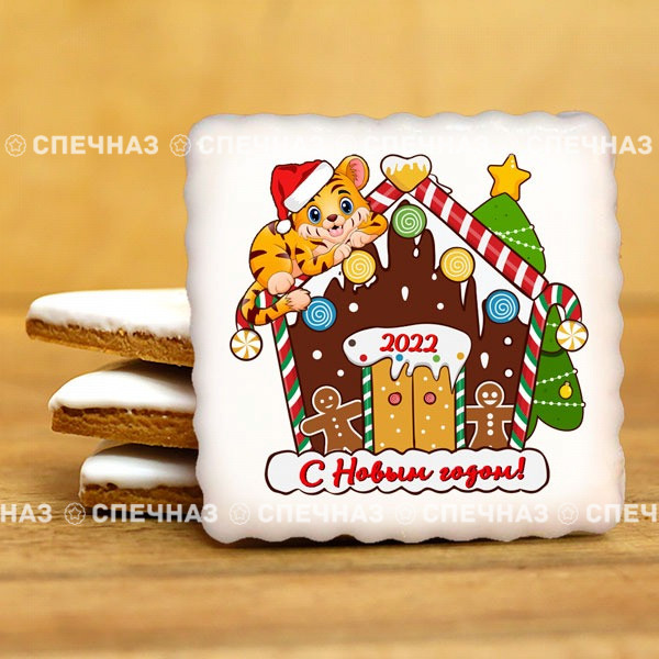 Пряничный Тигр Новогодний Пряничный Тигр Новогодний