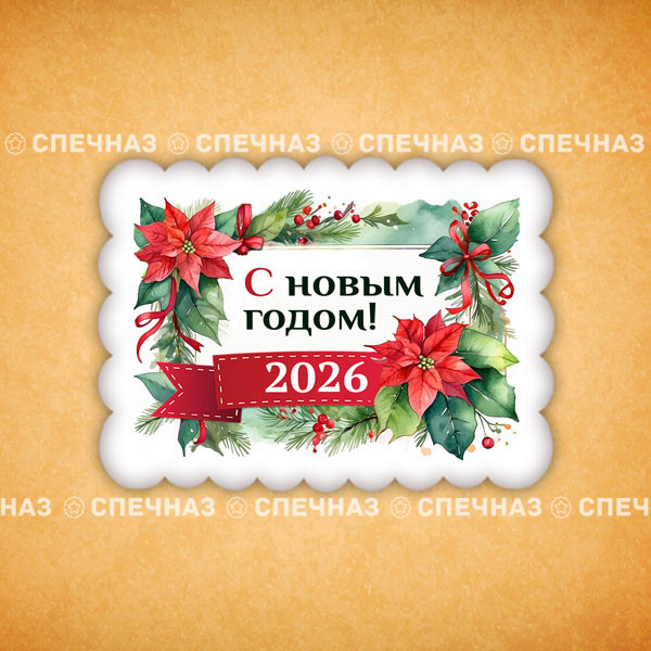 Печенье индивидуальное "Пряник новогодний 2026" 4