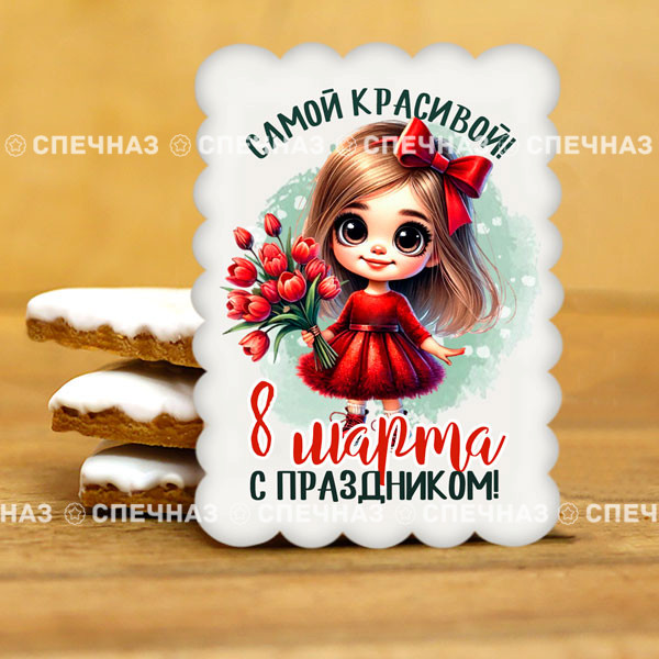 Печенье сувенирное &quot;Самой красивой&quot;  