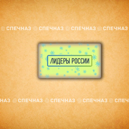 Печенье брендированное "Лидеры России"65мм 4