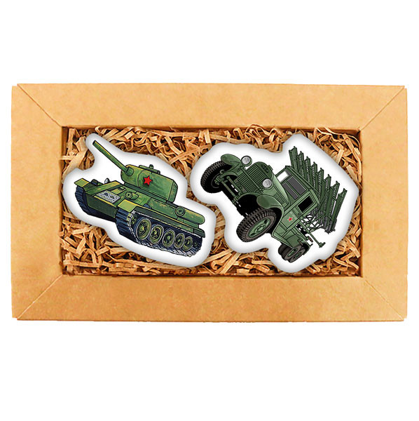 Набор печенья "Катюша и танк" 