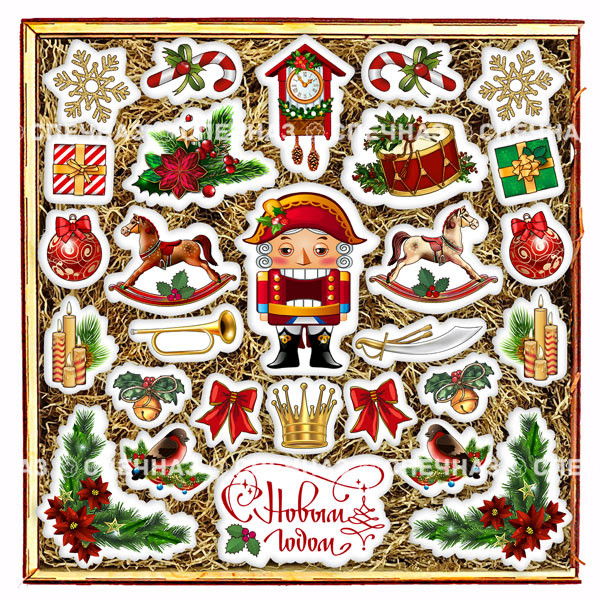 VIP Набор печенья "Щелкунчик ретро" 