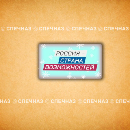 Печенье брендированное "Лидеры России"65мм 5