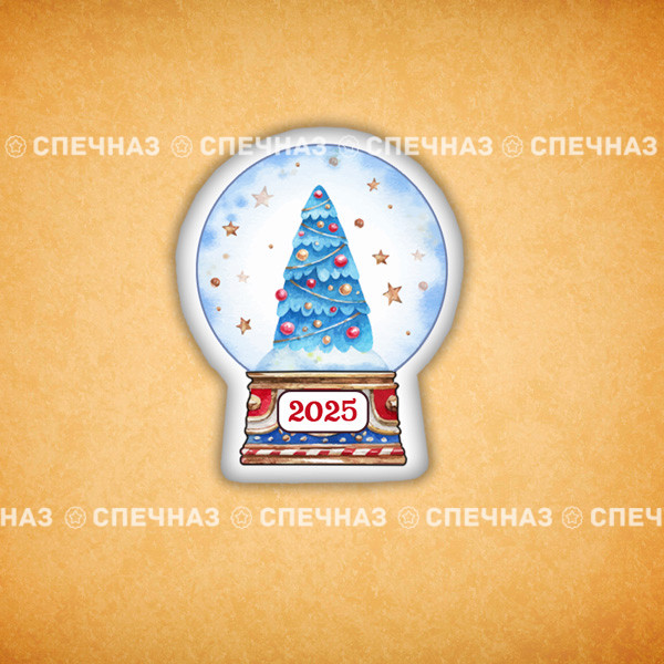 Печенье индивидуальное "Снежный шар" 2025