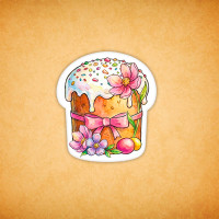 Печенье индивидуальное "Пасхальный кулич"