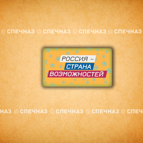 Печенье брендированное "Лидеры России"65мм 6
