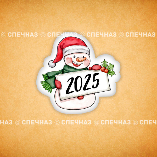 Печенье индивидуальное &quot;Снеговичок 4&quot; 2025 