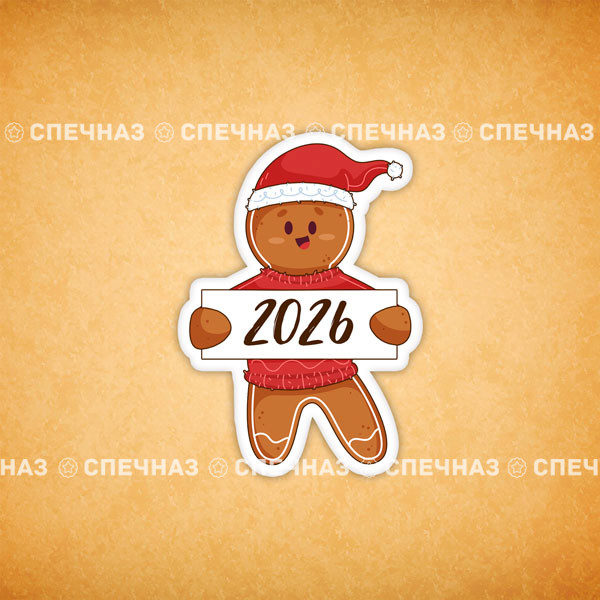 Печенье индивидуальное "Пряничный человечек 2026"