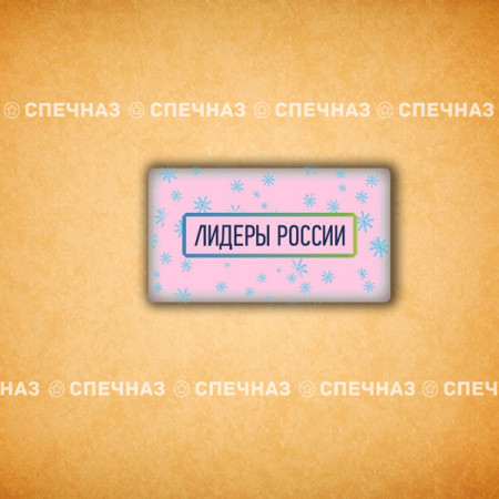 Печенье брендированное "Лидеры России"65мм 7