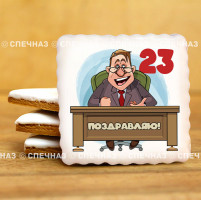 Печенье сувенирное "Комплимент к 23 февраля N13"
