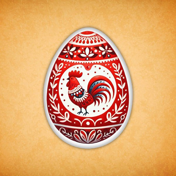 Печенье индивидуальное "Яйцо расписное" 9 