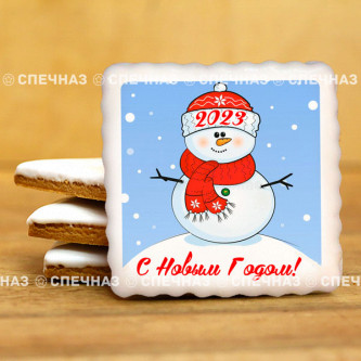Печенье сувенирное "Снеговик"
