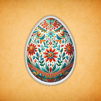 Печенье индивидуальное "Яйцо расписное" 10